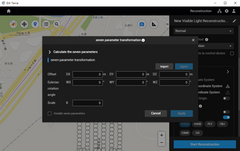DJI Terra seven-parameter transformation dialog. The kind of screen a Ground Truth post has to explain