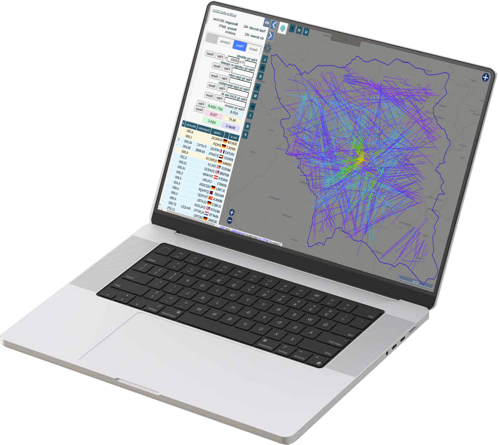 ADSB Ground Station 1090MHz Aircraft Tracking