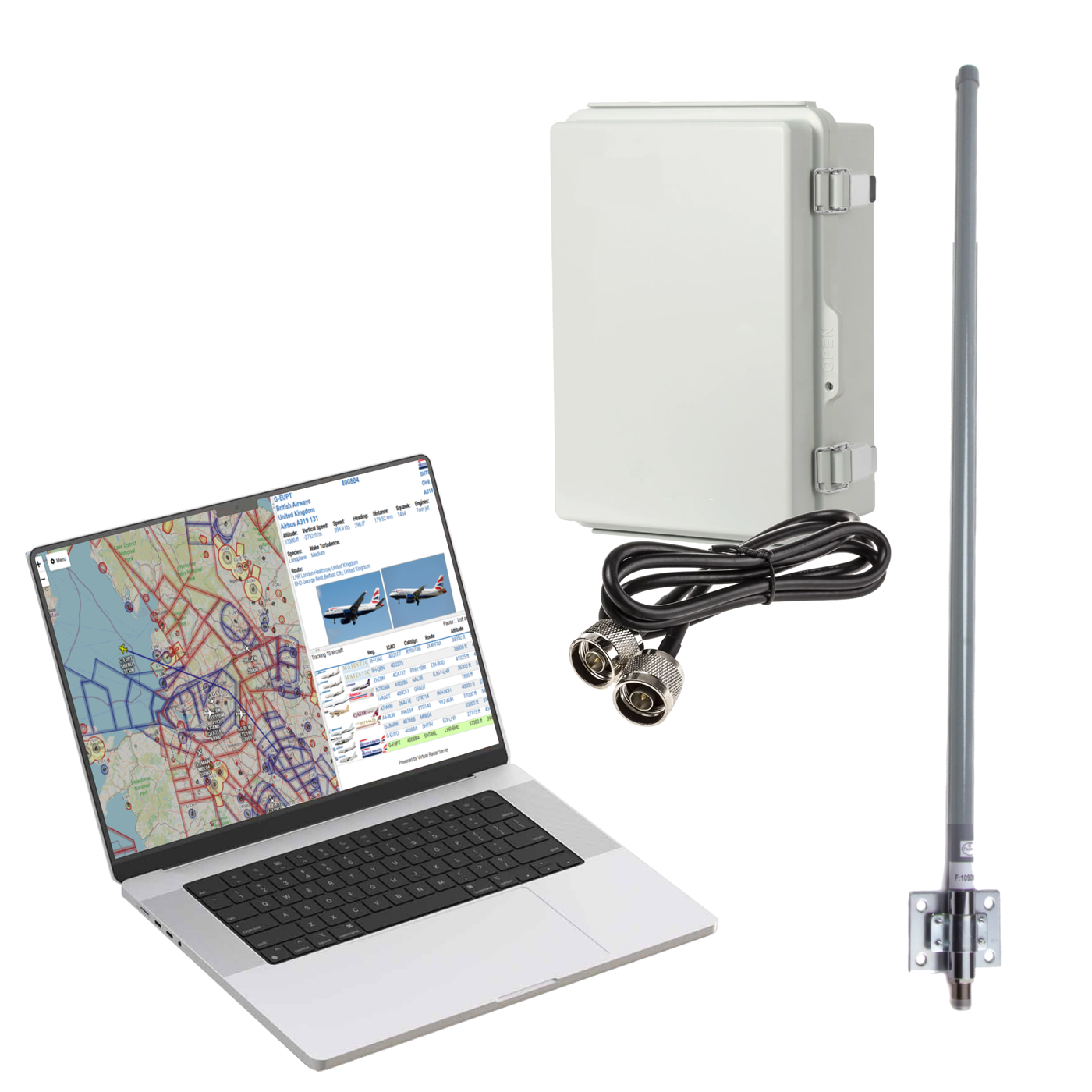 ADSB Ground Station 1090MHz Aircraft Tracking