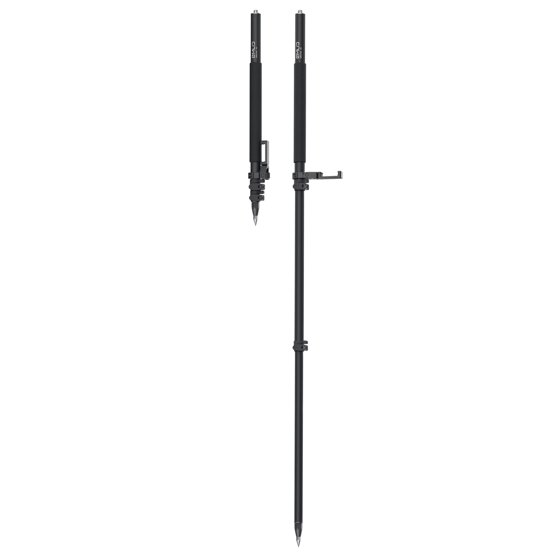 Survey Pole with smartphone mount