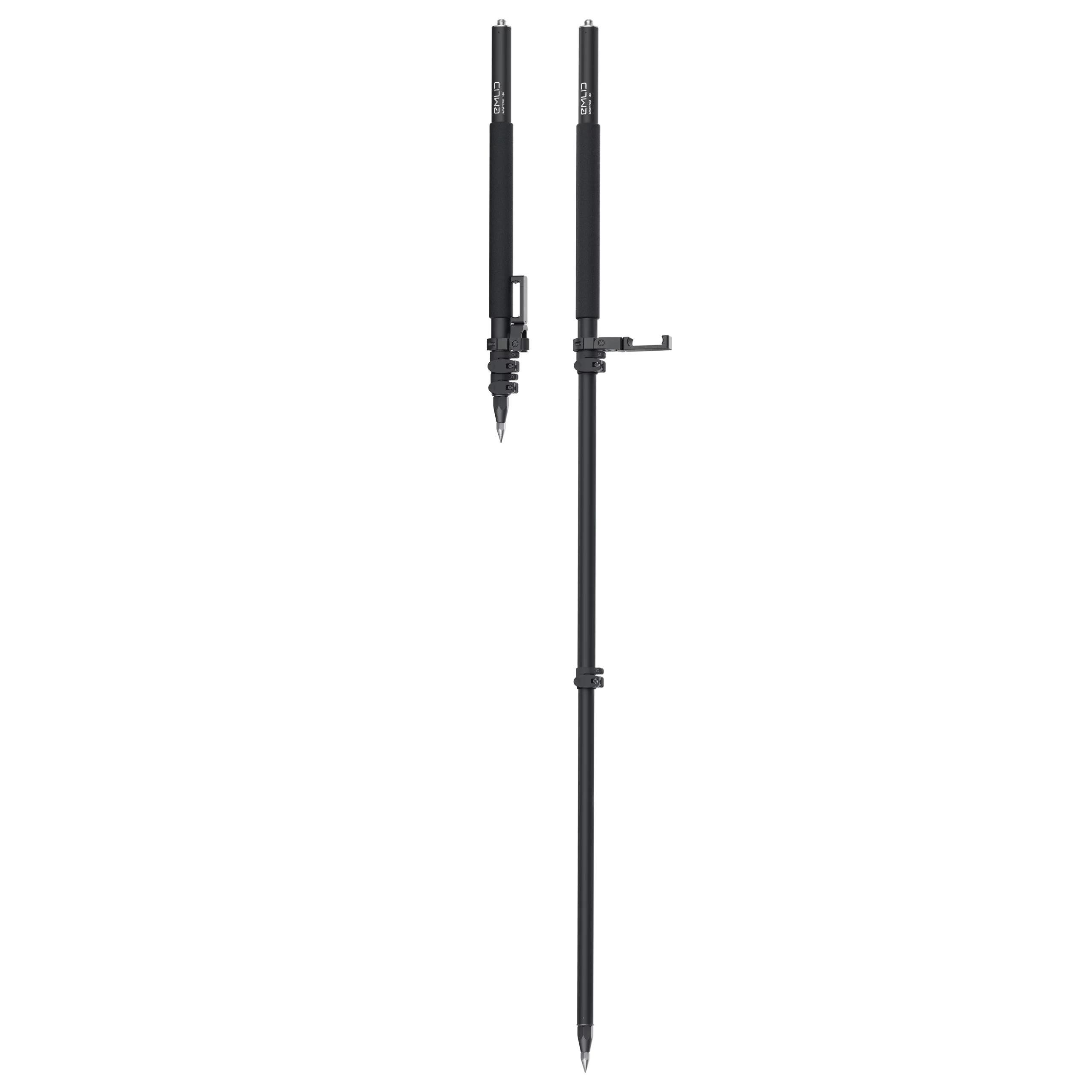 Survey Pole with smartphone mount