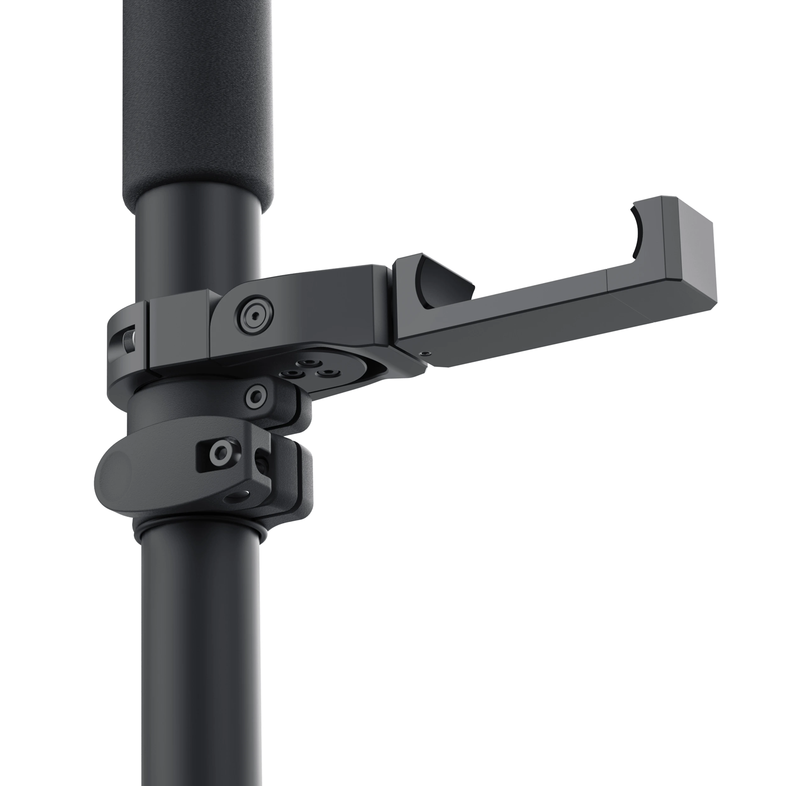 Survey Pole with smartphone mount
