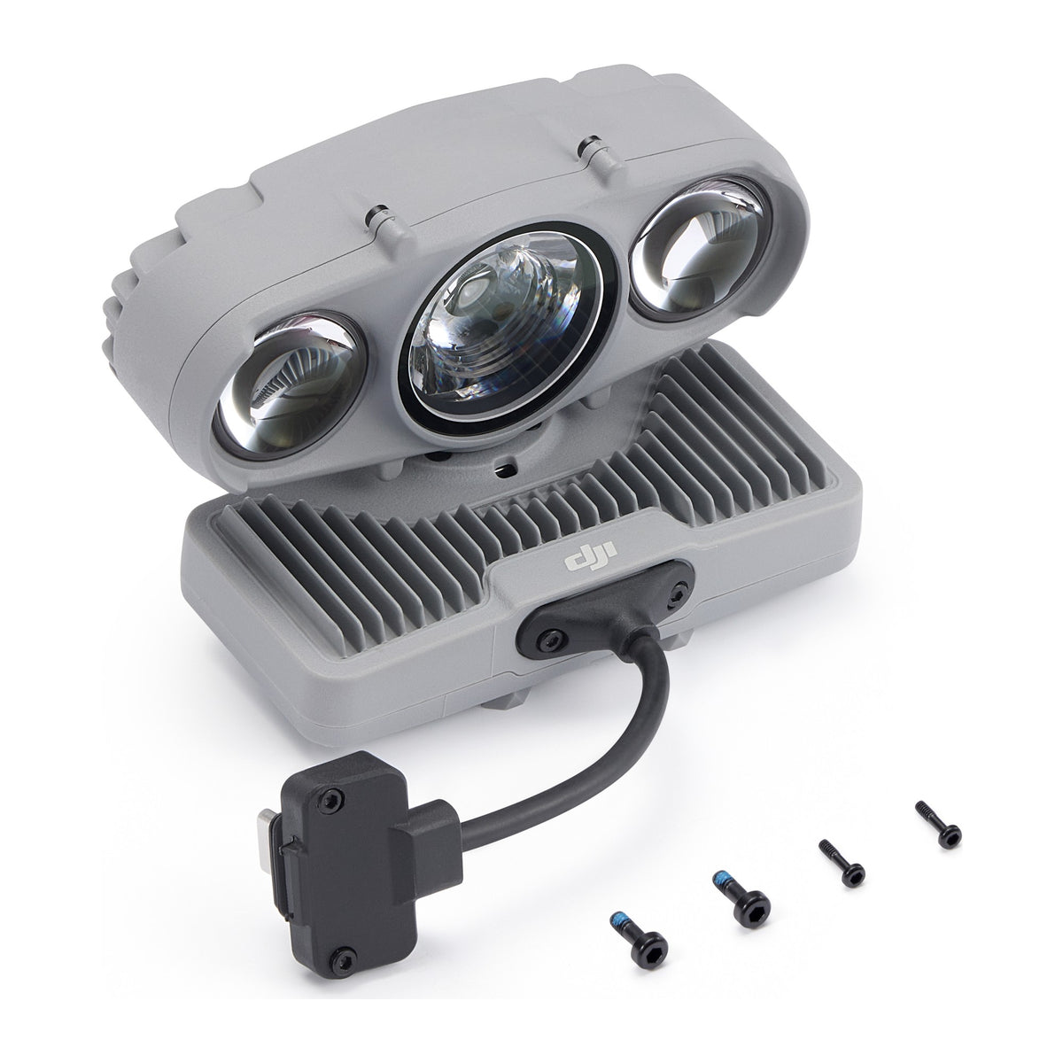 DJI AL2 Spotlight, angled view with screws