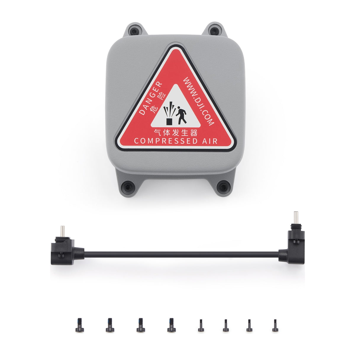 DJI AP1 Parachute, flat lay with fixings