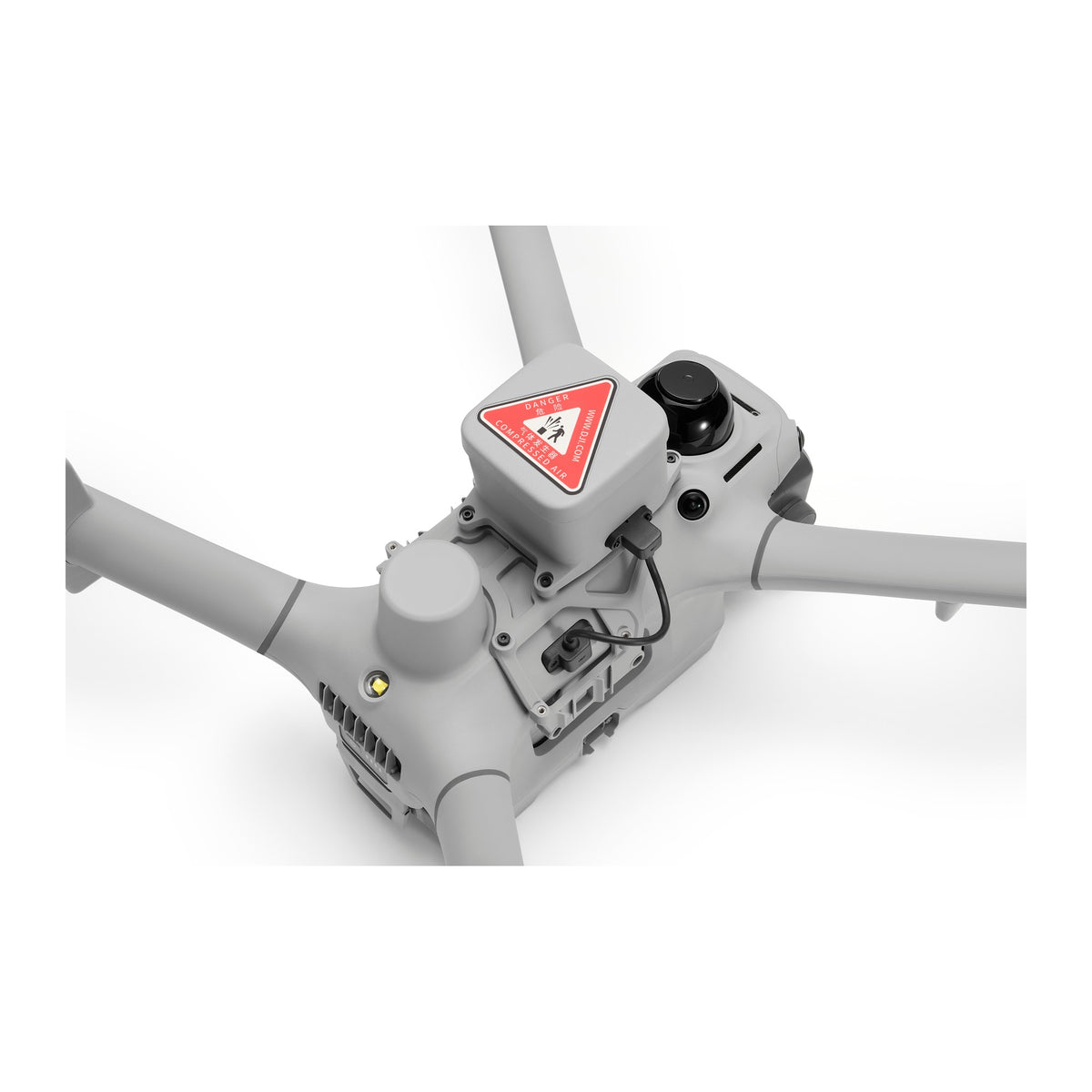 DJI AP1 Parachute, fitted to the aircraft, close-up
