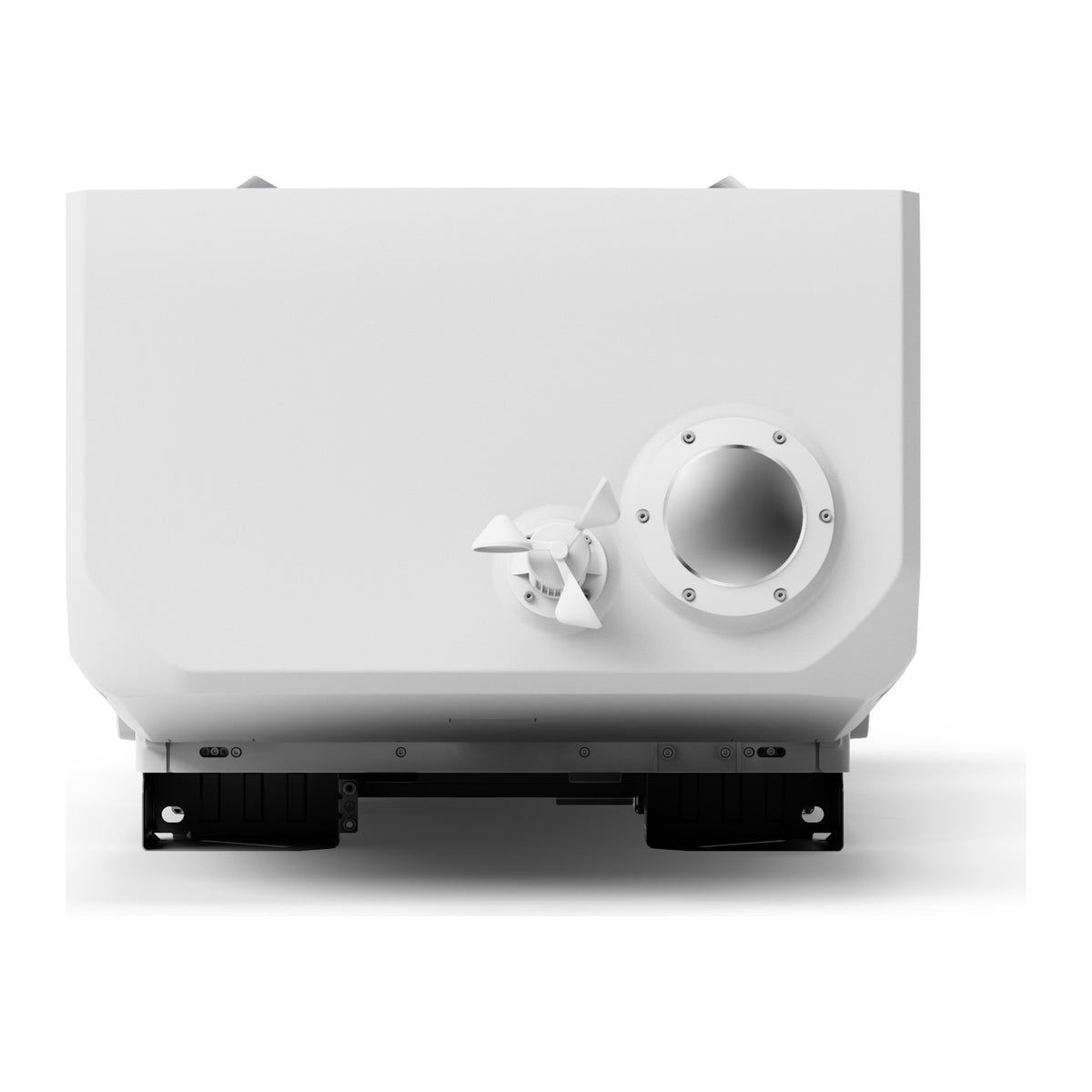 DJI Dock 4, left side view with the cover open