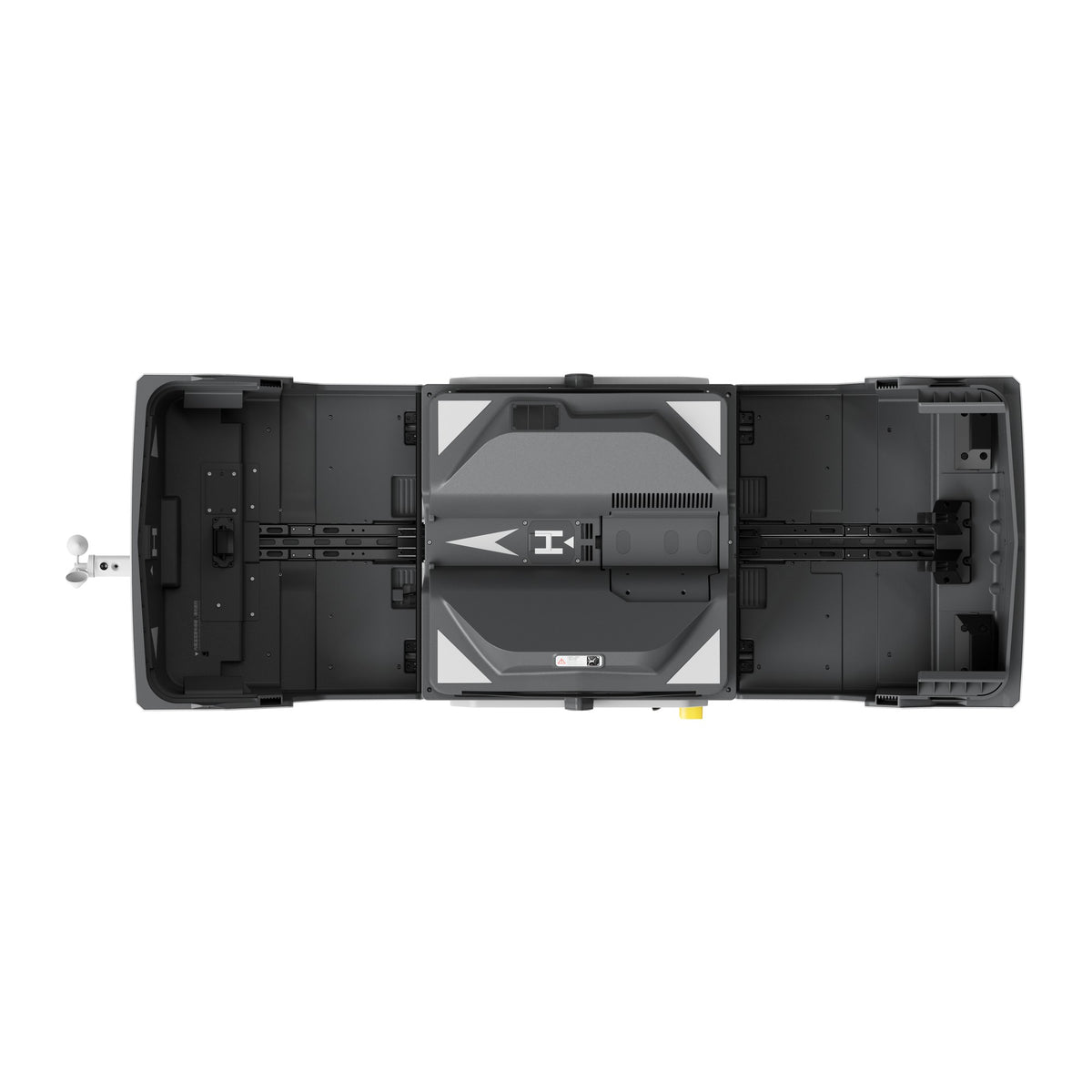 DJI Dock 4, top view with the covers open