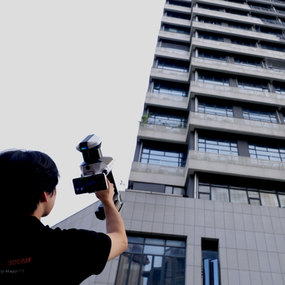 SHARE C10-32 scanning a multi-storey facade